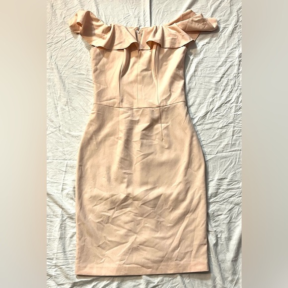 Miss Selfridge Pink/Cream Colored Women’s Size 4 Dress Preloved - Picture 1 of 12